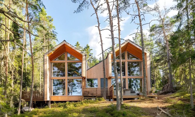 Korppoo Villa | Casa Kolibri, beautiful 3-Bedroom Seaside Cabin in Turku archipelago