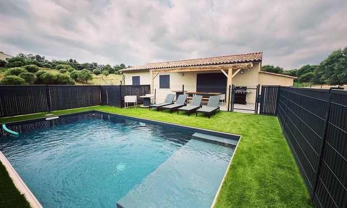 Aleria Villa | Casa Lamaghjone : Villa T4 Avec Piscine à 3,5km de la mer