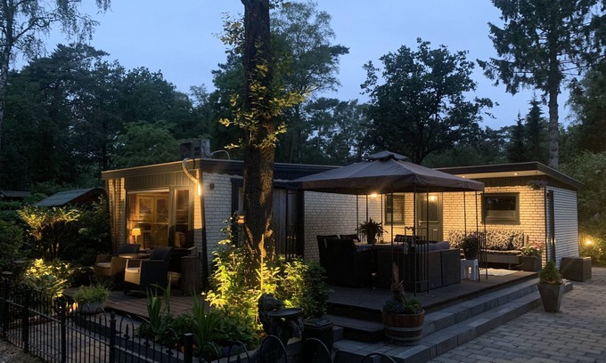 Bosgebied Hoenderloo Ski Chalet | Casa Marina, locatie op een Vuurwerkvrij vakantiepark.