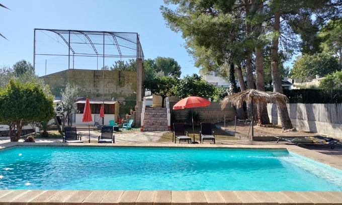 Godelleta House | Casa Mas Montanas vakantiehuis met zwembad Max 10-12 pers Vlakbij Valencia