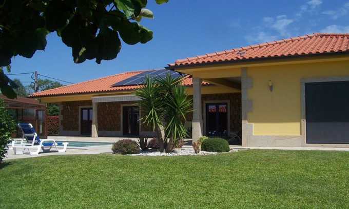 Cossourado House | Casa Rosanna bungalow, secure indoor saltwater swimming pool, panoramic view