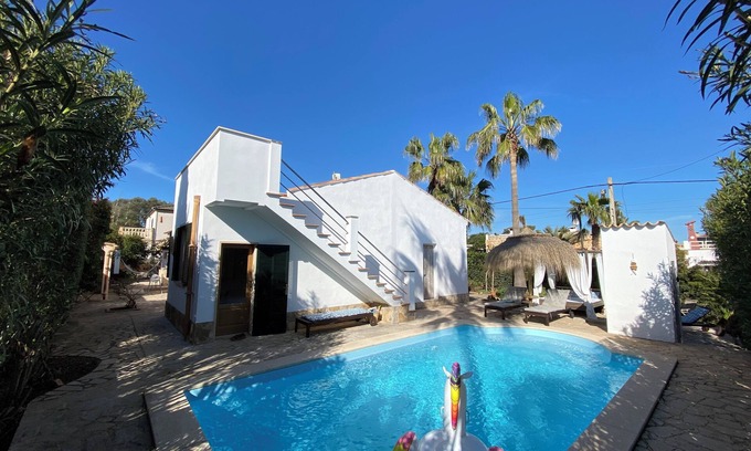 Cala Llombards House | Casa Roser Haus Pool tlw. Meerblick Außenküche 10min z.Fuß Strand Cala Llombards