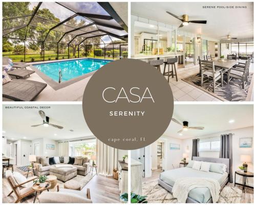Caloosahatchee House | Casa Serenity Private Pool, with Heated Option near Beaches and Shopping Sleeps 12