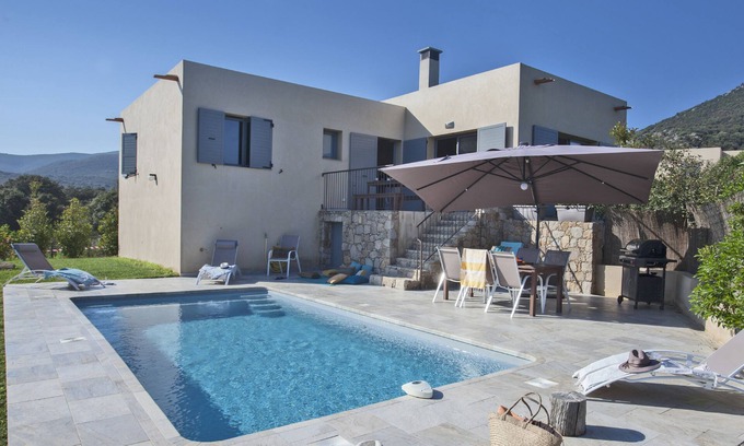 Palasca House | Casa Sicreta, Villa standing 8 pers with heated pool & AC, Lozari Corsica
