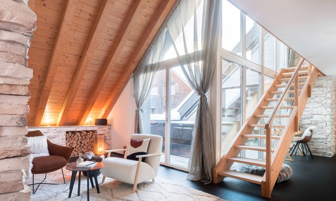 Andermatt Apartment | Casa Zopa, luxury home in the mountains with whirlpool, sauna and steam bath