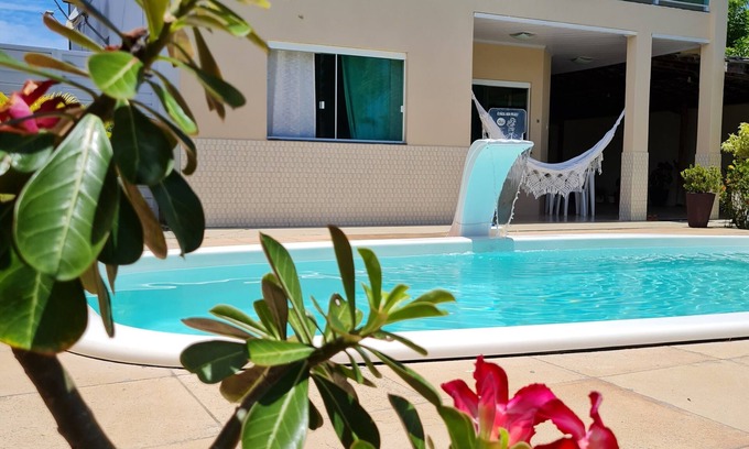 Barra do Jacuipe House | (Casaparatemporada15) 4 bedrooms with access to the beach and Jacuípe river