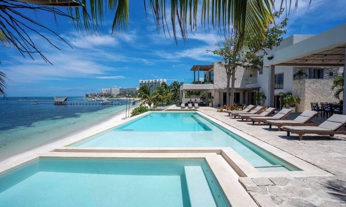 Punta Cancun Villa | CasaZul - 9BR Luxury Beachfront Villa