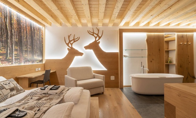 Chies d'Alpago Apartment | Casera Cal De Mez Sot - Wellness Chalet