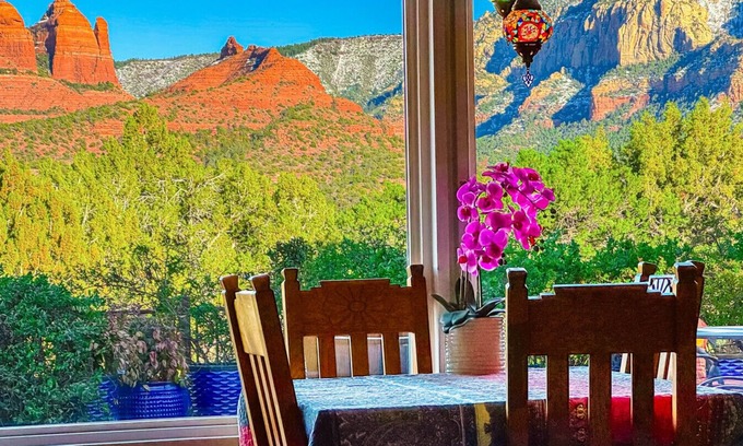 Uptown Sedona Condo | Casita · Actual View~ALL photos taken ON property!