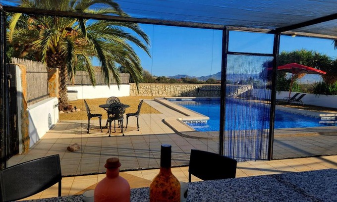 Huercal-Overa Apartment | Casita-Max 5Guests-Pool-Patio-Bbq-Parking