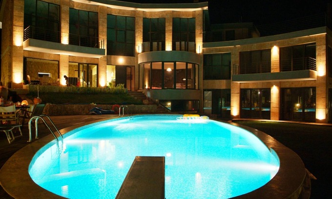 Nea Propontida Villa | castle on the edge of the sea - private stone villas with pool