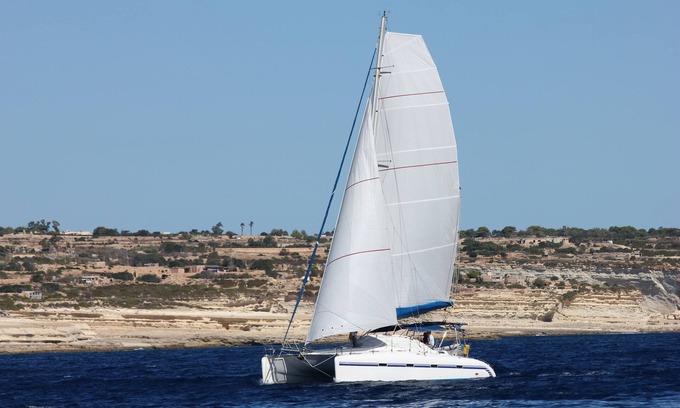 Paros Boat Rental | Catamaran with skipper and hostess Cyclades