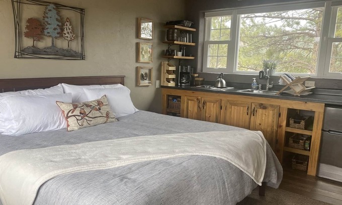 Hot Springs Cabin | Cathan`s Cabin - Located on a Cozy Quiet Mesa