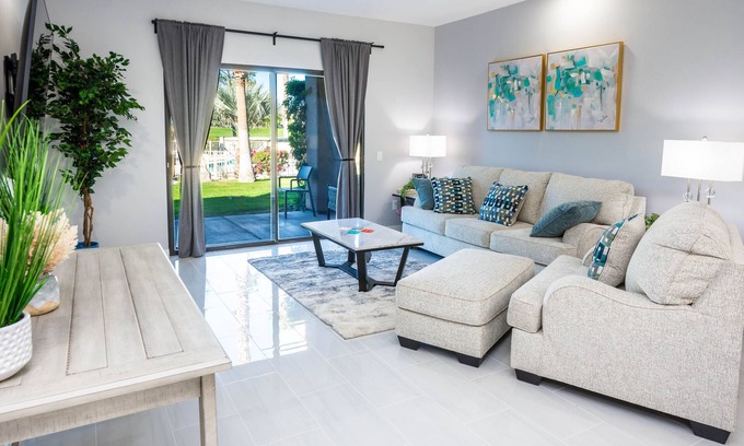 Palm Springs Condo | Cathedral City, Desert Princess Resort Condo on a Golf Course!