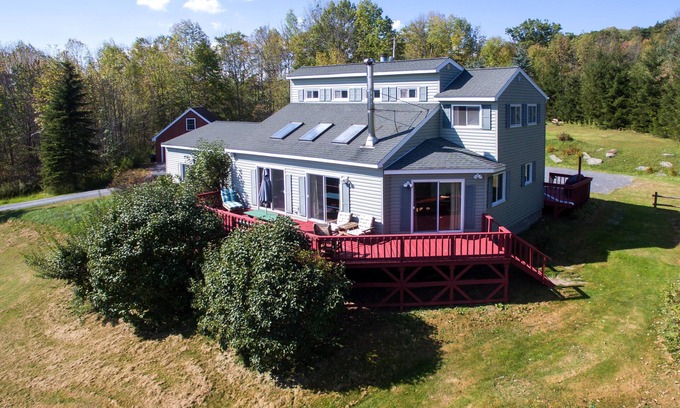 Margaretville House | Catskill Contemporary with Fireplace near wedding venues sleeps 15