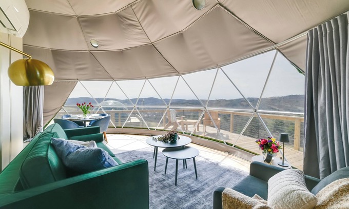 Franklin Apartment | Catskills Glamping at ‘The Deer Dome’ in Franklin!