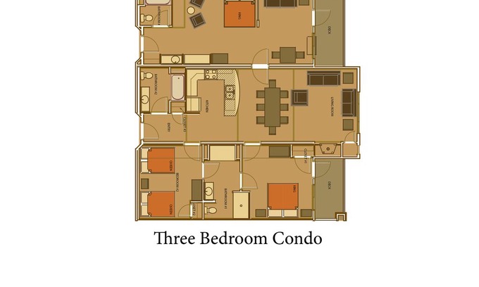 Spring Brook Apartment | Cedar Stone Three Bedroom Condo @ Spring Brook Resort | Spacious Condo on Golf Course
