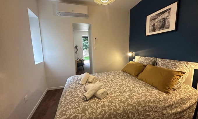 Moulins Cottage | Central Moulins Retreat with Private Terrace and Modern Comforts