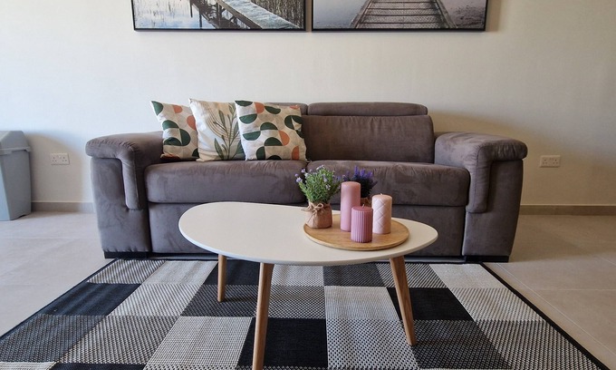 Qawra Apartment | Centrally located, well equipped, stylish flat.with sea views n