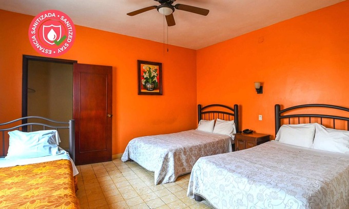 Xalapa Bed & Breakfast | Centric family room Sleeps 7 + WiFi & terrace