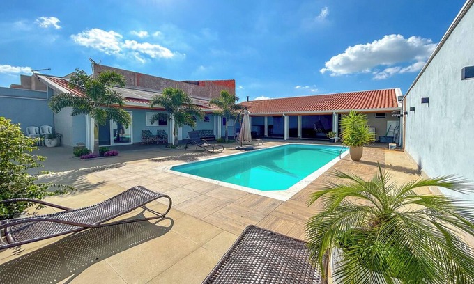 Itu House | Chácara c Wi-Fi, piscina e churrasqueira em Itu/SP