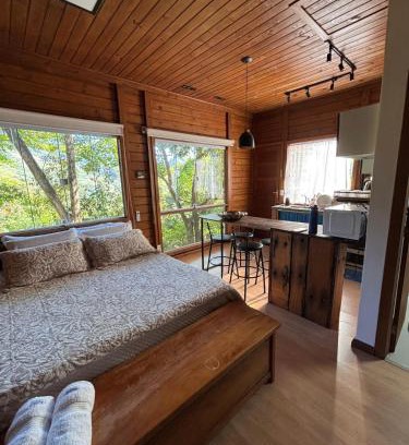 Domingos Martins Villa | Chalé Ecos do Jucu sauna-ofurô-piscina aquecida-wifi