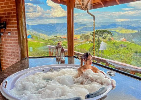 Sapucai-Mirim Cabin | Chalés Encanto Das Pedras - Chalé Master luxo