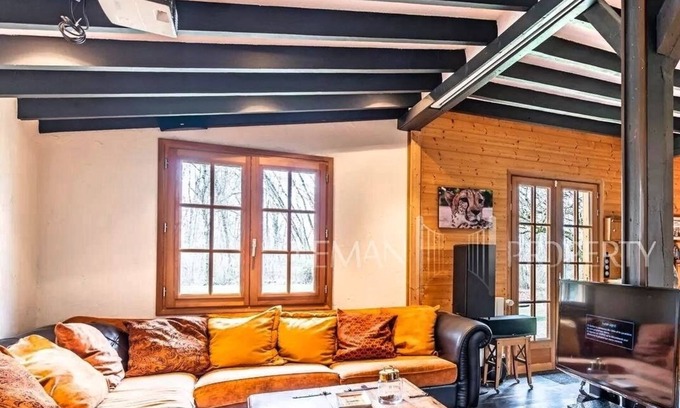 Anthy-sur-Leman Ski Chalet | Chalet Avec Étang Privatif à Proximité du Lac