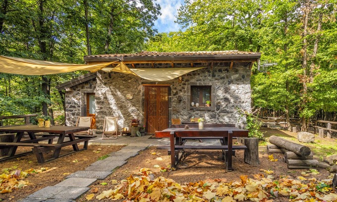 Linguaglossa Ski Chalet | Chalet "Casa U Parmento" on the Etna Natural Park with Garden & Terrace