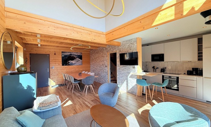 Pra Loup Ski Chalet | Chalet Prestige Absys Spa - 10 pers. 130m², next to the Télécabines des Molanès