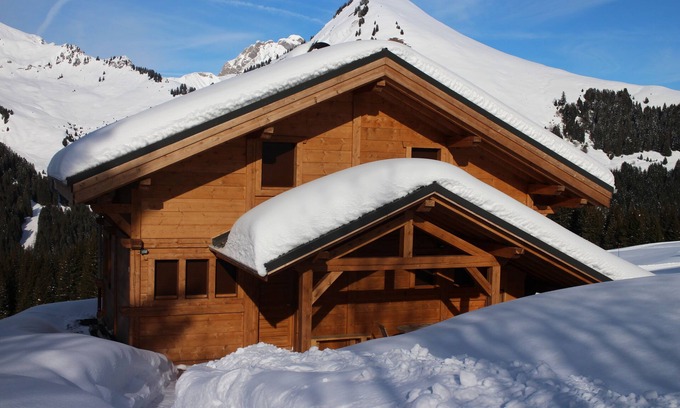Le Praz de Lys Ski Chalet | Chalet sleeps 8 Unobstructed view of the mountains Ski slopes Terrace