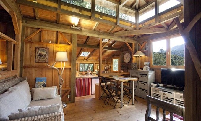 Chisa Ski Chalet | Chalet style cabin, built in the trees, away from the bustle, between sea and mountains