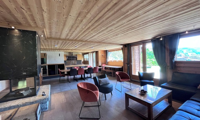 Les Gets Apartment | Chalet Virolet, Spa and fireplace, ideal for a family holiday in the mountains