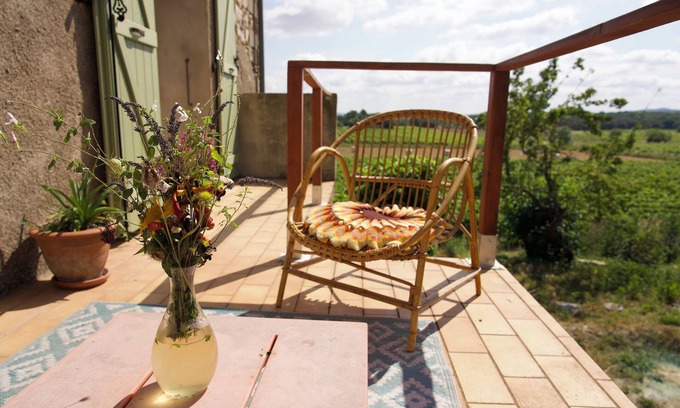 Quissac Bed & Breakfast | Chambre Valentine - Ferme Noosphère