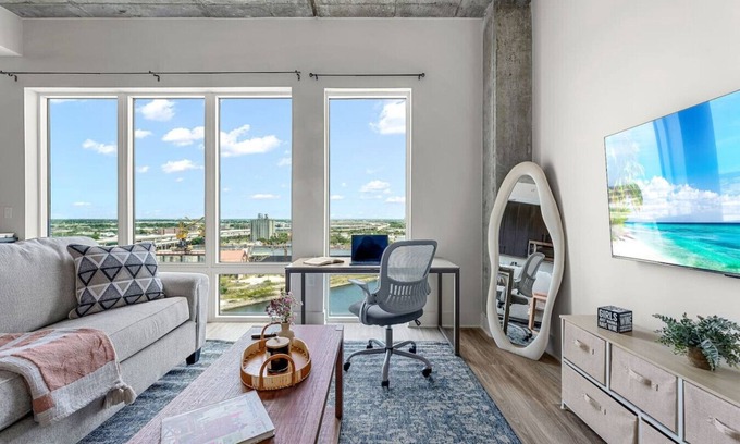 Channel District Apartment | Channelside Oasis for Remote Workers! Steps to DT