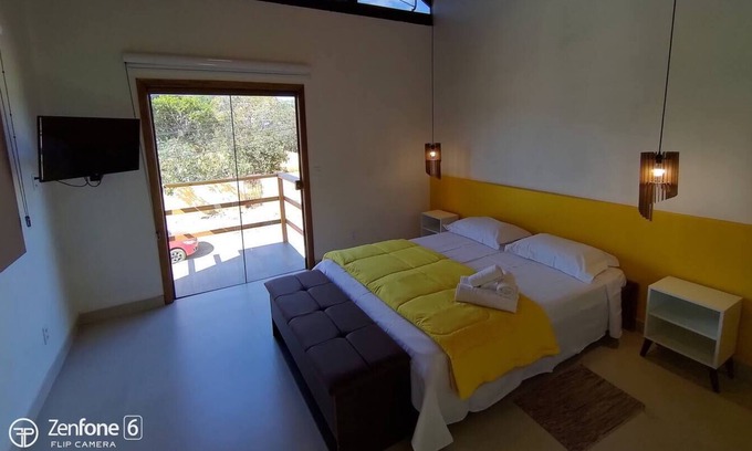 Sao Jorge Apartment | Chapada dos Veadeiros-tronco do Ipê-suíte Amarelo