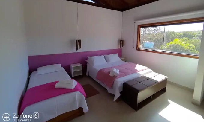 Sao Jorge Apartment | Chapada dos Veadeiros-tronco do Ipê-suíte Rosa - 3 Pessoas