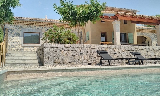 Saint-Maurice-d'Ibie Villa | Character house with swimming pool, south Ardèche in unspoilt valley.