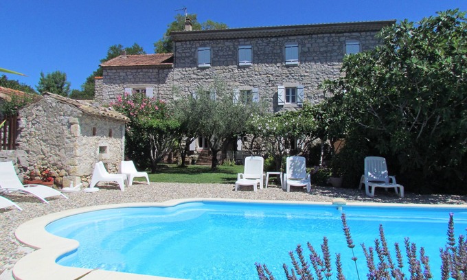 Lussas House | Character house for 12 people, PRIVATE POOL