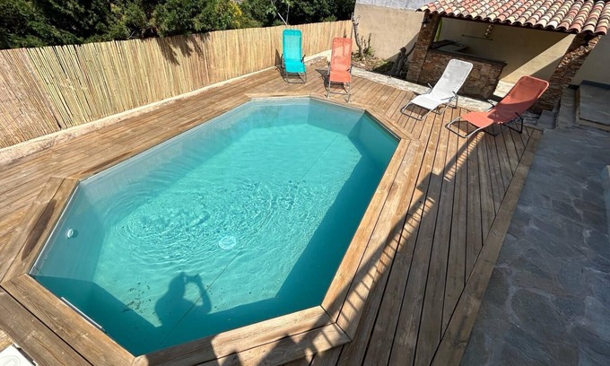 Furiani Villa | Charmante Villa Avec Piscine, vue mer sur la Commune de Furiani Proche de Bastia