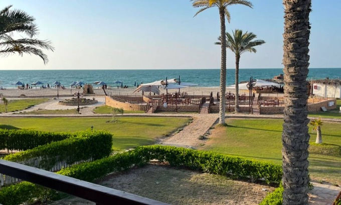 Al Arish Resort | Charming 3-bedroom at Sama Resort with WiFi, AC in Al-Arish of North Sinai