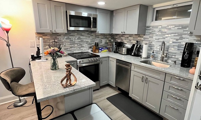 Trumbull Apartment | Charming 1-bedroom apartment in delightful Trumbull with AC and many amenities