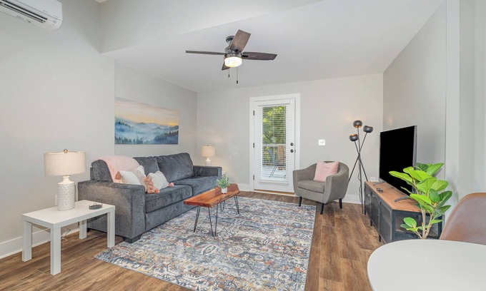 Fuquay-Varina Condo | Charming 1910 Luxury Condo in Downtown Fuquay - Steps to Parks & Eateries