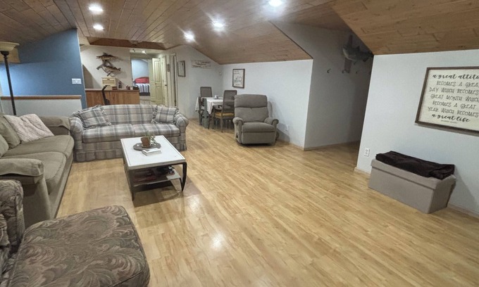 Mullett Lake House | Charming 2-bedroom 1-full bath upstairs house less than 1/2 mile to Mullett Lake