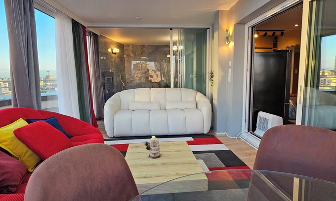 Gambetta Apartment | Charming 2-bedroom apartment with big Terrace , view of Eiffel Tower and Paris