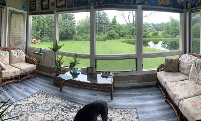 Williston South House | Charming 2-bedroom house close to the interstate with pond and WiFi in Williston