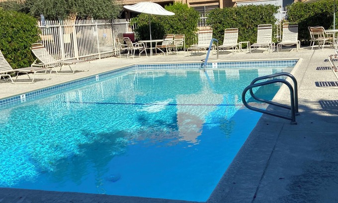 Palm Springs Condo | Charming 2-bedroom condo in enchanting Palm Springs with AC, WiFi, Pool. Gym