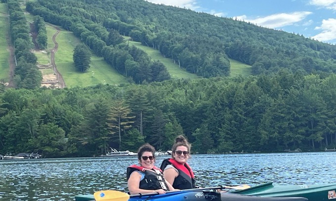 West Bridgton Cabin | Charming 3-bedroom cabin in Bridgton, ME with WiFi, AC, lake, pool area, skiing