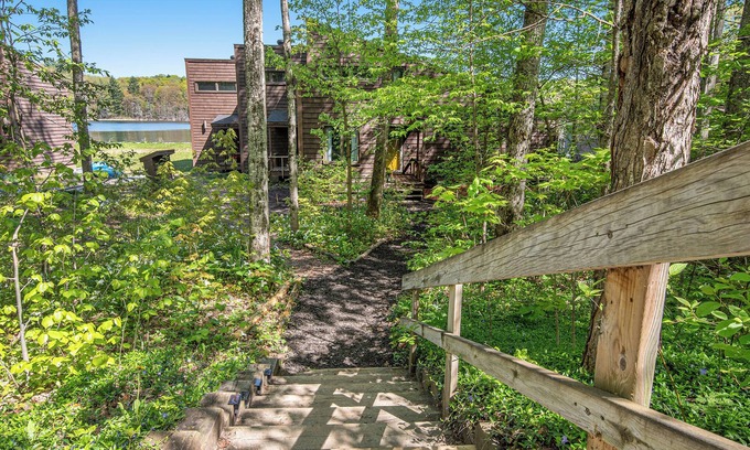 Gaylord House | Charming 3-bedroom Lakefront Home - Tons of Amenities like Firepits and WiFi
