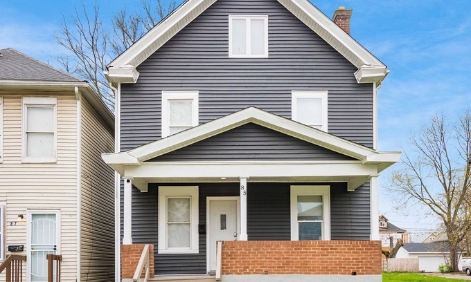 West Columbus House | Charming 4-bedroom home with a pool table, spacious living, & modern kitchen.